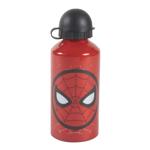 CERDÁ LIFE'S LITTLE MOMENTS Botella Aluminio Infantil de Spiderman de 500 ml de Capacidad y Tapón a Presión-Licencia Oficial Marvel, Color Rojo, Talla única (2600001282) von CERDÁ LIFE'S LITTLE MOMENTS