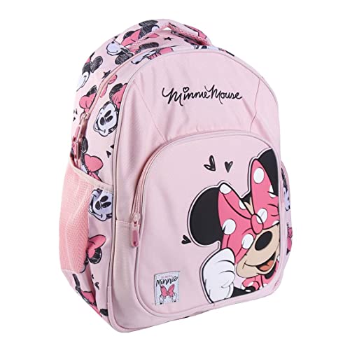 CERDÁ LIFE'S LITTLE MOMENTS Mochila Minnie Mouse Con Bolsillo Frontal y Malla Lateral para Niña | Colección Escolar Estampada-Licencia Oficial Disney, Multicolor, único (2100003825) von CERDÁ LIFE'S LITTLE MOMENTS