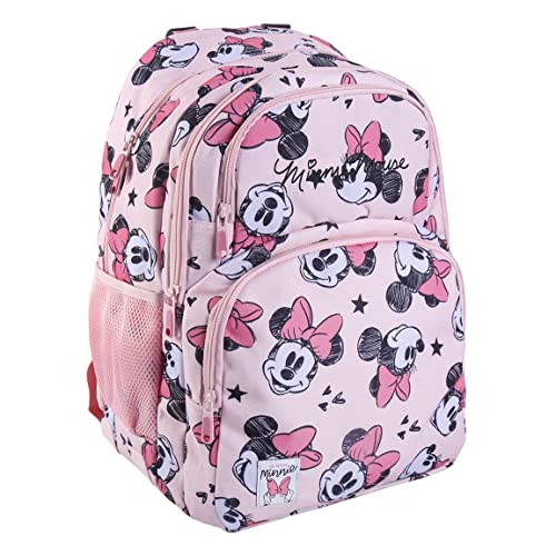 CERDÁ LIFE'S LITTLE MOMENTS Mochila Minnie Mouse Con Bolsillo Frontal y Malla Lateral para Niña | Colección Escolar-Licencia Oficial Disney, Multicolor, único (2100003831) von CERDÁ LIFE'S LITTLE MOMENTS