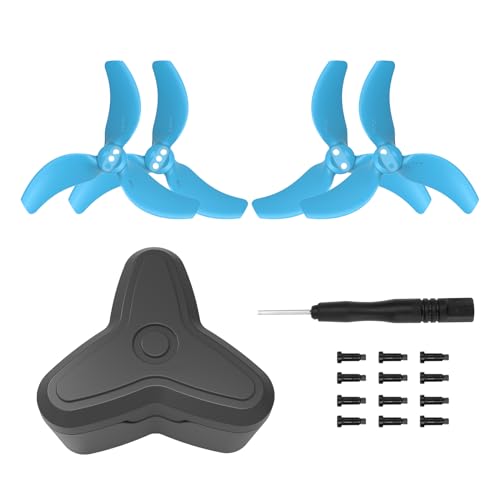 CERFFOOL 2 Paar Propeller für DJI Avata 2 Drohnen-Propeller, Ersatzpropeller-Organizer, Aufbewahrungskoffer, Paddel, Mini-Schutzbox, Drohnenpropeller, Zubehör (blau) von CERFFOOL