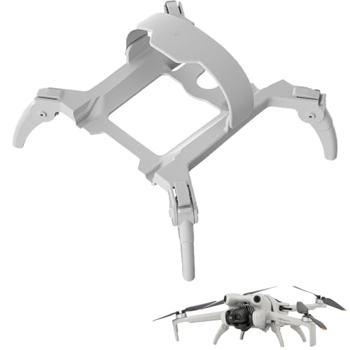 CERFFOOL 30 mm Landebahn für DJI Mini 4 Pro, faltbar, Verlängerungsbein, Schnellverschluss, Höhe Spider, Landeständer, Schutz für Drohne, Zubehör (grau) von CERFFOOL