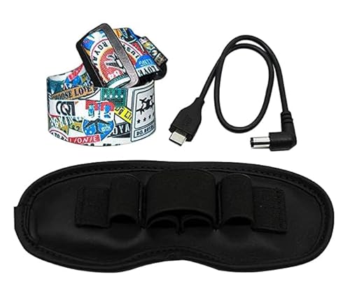 CERFFOOL Kopfband-Set für DJI FPV Helm Goggles V2 und andere Marken von VR-Brillen verstellbar, verstellbarer Kopfgurt (Stirnband + Kabel + Schutzdeckel) von CERFFOOL