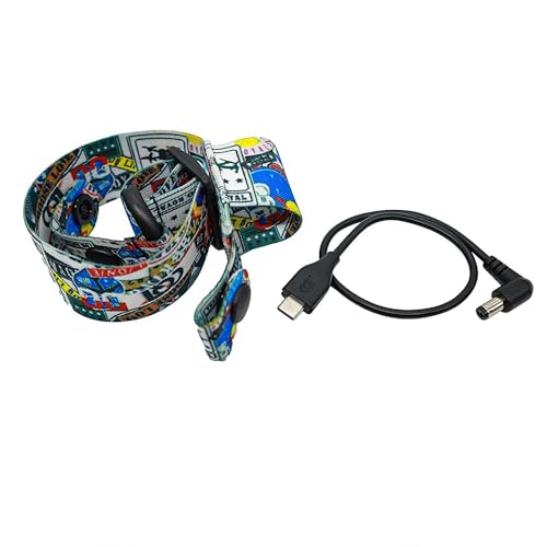 CERFFOOL Kopfband-Set für DJI FPV Kopfhörer Goggles V2 und andere Marken von VR-Brillen verstellbar, verstellbarer Kopfgurt (Stirnband + Kabel) von CERFFOOL