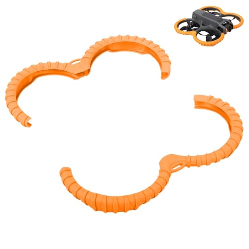 CERFFOOL Propeller Guard Protector for DJI Avata 2 Protective Cover Ring Anti-Knock Anti-Bump Anti-Scratch Bumper Paddle Blade Protector Cage Drone Accessories (Orange) von CERFFOOL