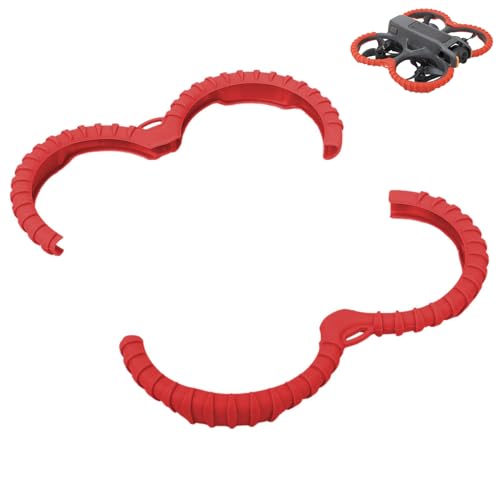 CERFFOOL Propeller Guard Protector for DJI Avata 2 Protective Cover Ring Anti-Knock Anti-Bump Anti-Scratch Bumper Paddle Blade Protector Cage Drone Accessories (Red) von CERFFOOL