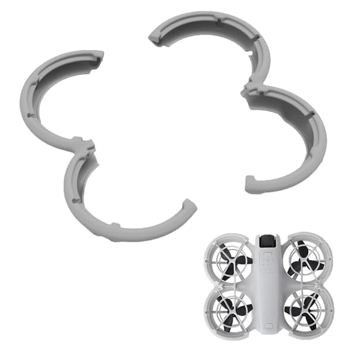 CERFFOOL Propeller Guard Protector für DJI Neo Schützender Stoßstangen-Ring Schnellspanner Reibungsfest Anti-Kollision für Drohnenzubehör (Grau) von CERFFOOL