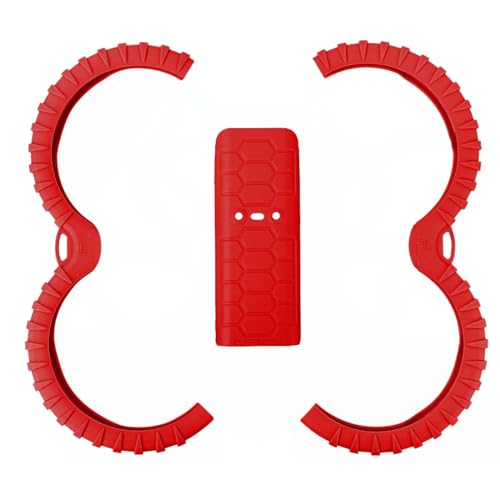 CERFFOOL Propeller Guard Protector und Back Cover Case für DJI Avata 2 Drohne Rückenschutzplatte Bumper Paddle Blade Anti-Knock Anti-Bump Anti-Scratch Schutzhülle Drohne Zubehör (Rot) von CERFFOOL