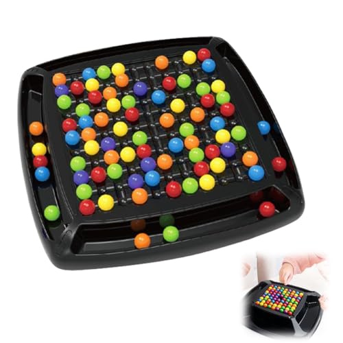 CEWROM Intellektuelles Schachbrett - Rainbow Ball Elimination Brettspiel, Duales Duell Magnetisches Schachspiel, Familienspiel und Strategiespiel für Kinder und Erwachsene, Tischspiel mit Buntkugeln von CEWROM