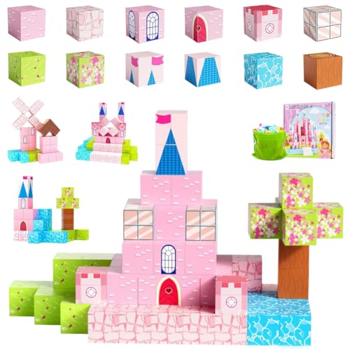 CEWROM Magnetische Bausteine, Baue Mine Magnet Welt Set, 64 Stück Magnetic Blocks Set, DIY Magnetspielzeug für Kinder, Magnetbausteine Blöcke Magnet Spielzeug für Geschenk ab 3 Jahre Junge Mädchen CEWROM Magnetische Bausteine, Baue Mine Magnet Welt Set, 64 Stück Magnetic Blocks Set, DIY Magnetspielzeug für Kinder, Magnetbausteine Blöcke Magnet Spielzeug für Geschenk ab 3 Jahre Junge Mädchen von CEWROM