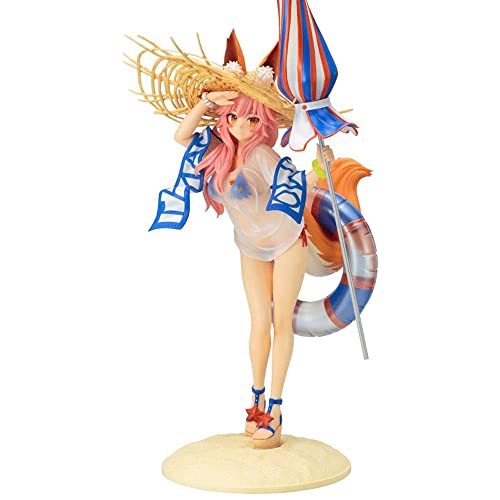 CEYONE Anime Figur Fate/Grand Order -Tamamo No Mae- 1/7 Lancer Cute Cartoon Character Model Collection Staute Decoration Doll Toy PVC 38cm/14.8inch von CEYONE