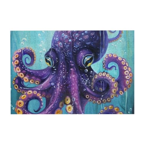 Art Octopus 300 Teile Puzzle für Kinder, Familie herausfordernde Puzzle-Spiele Puzzle als Wandkunst Dekor von CFAN