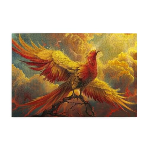 Coole Phenix Puzzles für Erwachsene/Kinder, 1000 Teile Puzzle für Familie Weihnachten Geburtstag, Geschenk für Männer Frauen von CFAN