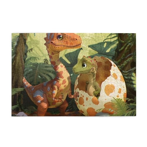 Dinosaurier-Eier-Puzzles für Erwachsene/Kinder, 1000 Teile Puzzle für Familie, Weihnachten, Geburtstag, Geschenk für Männer und Frauen von CFAN