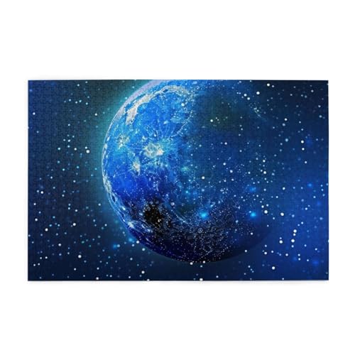 Galaxy Sky Moon Puzzles für Erwachsene/Kinder, 1000 Teile Puzzle für Familie Weihnachten Geburtstag, Geschenk für Männer Frauen von CFAN