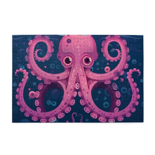 Octopus Floating In The Water Puzzles for Adults/Kids, 1000 Pieces Jigsaw Puzzle for Family Christmas Birthday, Gift for Men Women von CFAN