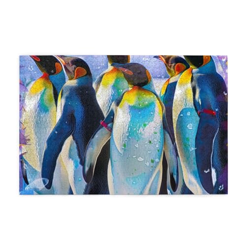 Pinguine Puzzles für Erwachsene/Kinder, 1000 Teile Puzzle für Familie Weihnachten Geburtstag, Geschenk für Männer Frauen von CFAN