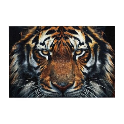 Tiger Face 300 Teile Puzzle für Kinder, Familie herausfordernde Puzzle-Spiele Puzzle als Wandkunst-Dekor von CFAN