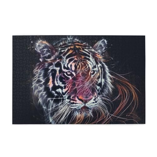 Tiger Puzzles für Erwachsene/Kinder, 1000 Teile Puzzle für Familie Weihnachten Geburtstag, Geschenk für Männer Frauen von CFAN