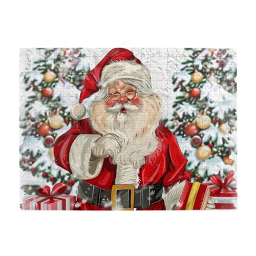 Weihnachtsmann-Puzzle, 500 Teile, herausforderndes Familienspiel, lustiges Puzzle für Erwachsene und Kinder von CFAN