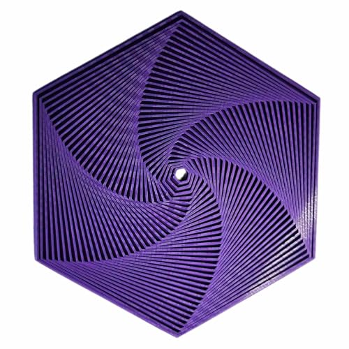 Fractal Fidget Hexagon, 2024 Hexagonales Spiralspielzeug, 3D-Druck, Hexagon Cube Fidget Gear, sechseckige Spirale, für Angst- und Stressabbau (A) von CFITANK