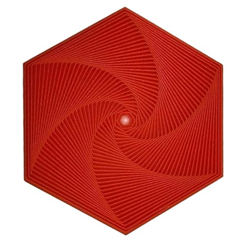 Fractal Fidget Hexagon, 2024 Hexagonales Spiralspielzeug, 3D-Druck, Hexagon Cube Fidget Gear, sechseckige Spirale, für Angst- und Stressabbau (B) von CFITANK