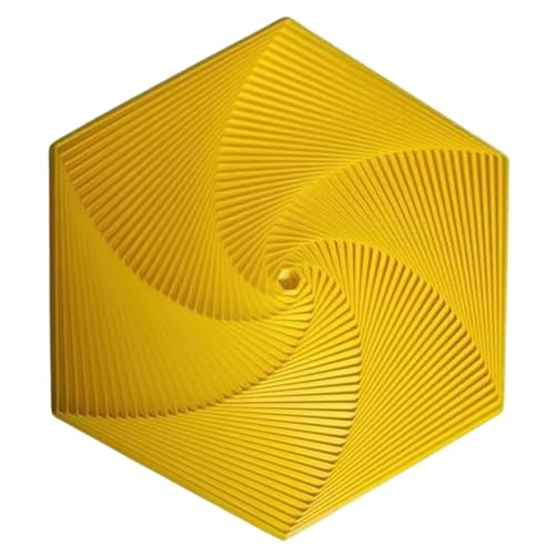 Fractal Fidget Hexagon, 2024 Hexagonales Spiralspielzeug, 3D-Druck, Hexagon Cube Fidget Gear, sechseckige Spirale, für Angst- und Stressabbau (C) von CFITANK