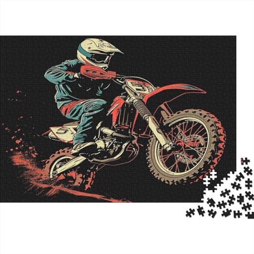 Dirt Bike Puzzle 1000 Teile - Puzzle Für Erwachsene, Puzzle, Puzzlespiel Erwachsenen Puzzlespiel Puzzel 1000pcs (75x50cm) von CFKLXMVYQ