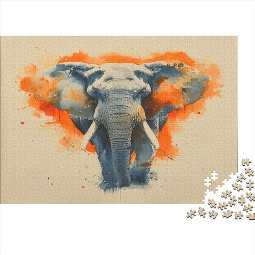 Elefant Puzzlespiel 1000 Teile Für Erwachsene, Einzigartige Kunstwerke Und Vorlage - Geburtstagsgeschenk - Spaßige Puzzles Mit Überraschung Von Puzzle in A Bag Puzzel 1000pcs (75x50cm) von CFKLXMVYQ