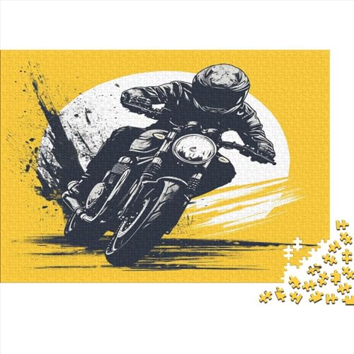 Motorrad Puzzle 1000 Teile,Puzzlespiel Für Erwachsene,Impossible Puzzle,Puzzle GesKükenlichkeitsspiel Für Die Ganze Familie, Geschenke Für Männer/Frauen Erwachsenen Puzzel 1000pcs (75x50cm) von CFKLXMVYQ