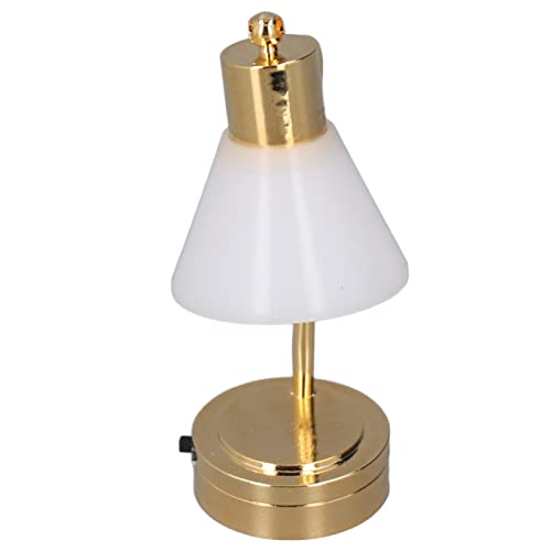 1:12 SC Dollhouse Tischlampe LED Metal Dollhouse Miniaturtisch Licht Golden Weiß Im RaumDer Miniaturtisch Ist EIN Beliebiger Raum A von Eleg Dollhouse Tischlampdollhouse -Tisch von CFTGIW