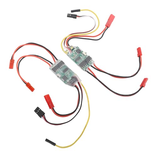 CFTGIW 2PCS Brus ESC Zwei-Wege-bidirektionaler 5A-Differential-ESC-elektronischer Geschwindigkeitsregler für RC-Modellschiffe, Panzer Ermöglicht die Differenzielle Rotationssteuerung von CFTGIW