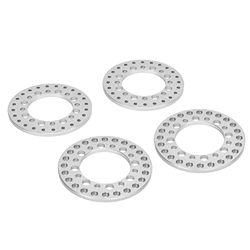 CFTGIW 4 Stücke 1,9 Zoll Rad Äußere Beadlock Ring Aluminiumlegierung Wiederverwendbare RC Zubehör für 1/10 RC Auto Schwarz Installation Dieses Aluminium-Hinterarms Lässt Sich Mühelos von CFTGIW