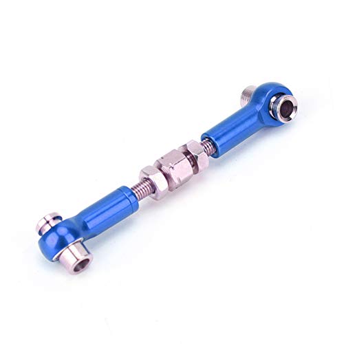 CFTGIW 6 PCs Servo -Links Spur Stange Set für RC -Auto 1/10 Car 47mm Accessoires Light Blue Die Berichte über Die Steuerung des Autos. Servos LinkServos Link Rodrc Car (Dunkelblau) von CFTGIW