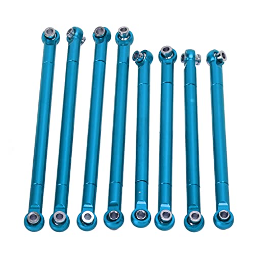 CFTGIW 8PCS Metall Volle Auto Spurstange Krawatte L Link Zugstange für MN86 Serie Modell Upgrade RC AutoSilber Metall Volle Auto SpurstangeMetall Spurstange für MN86Tie L Link von CFTGIW