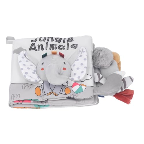 CFTGIW Baby -Stoffbuch mit Schwänzen Weiche, Tränenfeste Bildung Exquisites Muster Crinkle Stoffbuch für Kleinkinder Typ 1 Tränenresistent und S -Stoffbuch Toysoft Stoff Buchbaby Tuch von CFTGIW