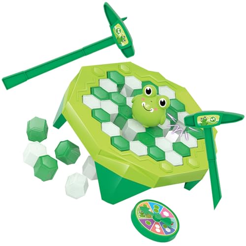 CFTGIW Baby Trap Break Ice Game Interaktive Tierfigur Ice Block Knock Breaking Game für Kleinkinder für Blaue Unterlegscheibe aus Edelstahl Ist in und eine Lebensdauer. (Grüner von CFTGIW