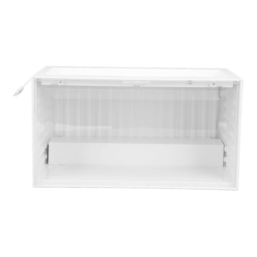 CFTGIW C-Figuren-Vitrine mit LED-Sensor, Const Light, 2-stufige Vitrine, Sammelvitrine, Schwarze LED und Beleuchtung, die Figuren in Jedem Licht beleuchtet. C-Vitrine für FigurenF (White) von CFTGIW