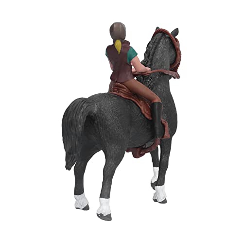 CFTGIW Pferd Rodeo Figur Kind Simuliert Bauernhof Pferd Modell Spielzeug Geburtstagsgeschenk Ornament Die Reiterfigur Ist Nicht Unterhaltsam, Sondern Auch lehrreich. Kann Pferd Rodeo von CFTGIW