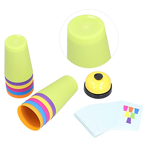 Stapelbecher G -Set -Bildkarten Farbenfrohe Becher Frühes Bildungsspielzeug -Spieler Multiple und Optionen Diese Nisting Bieten F -Kreat -Stapel -Tassen Toys Cup Toypiles Cup von CFTGIW