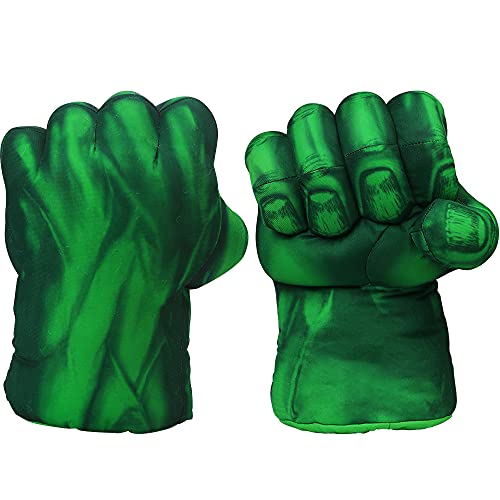 CGBOOM Handschuhe Lustig Boxhandschuhe Superheld Plüsch Faust Boxen Spielzeug Cosplay Kostüm Geburtstag Geschenk zum Spass Spielzeuge Kinder 30 cm-Grün 1 Paar von CGBOOM