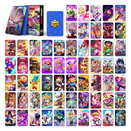 60 Stück Anime Sammelkarten + 32 Aufkleber, Cartoon Karten, Anime Karten Sammeln, Trading Card Pack, Postkarten, Collection Card, Anime Lomo Karte, Mini Poster Geschenk für Fans Anime Enthusiasten von CGLHTATD