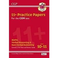 11+ CEM Practice Papers: Ages 10-11 - Pack 1 (with Parents' Guide & Online Edition): for the 2024 exams von CGP Books