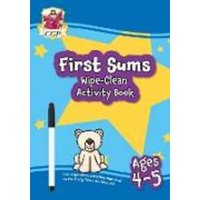 New First Sums Wipe-Clean Activity Book for Ages 4-5 (with pen) von CGP Books