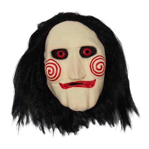 CGVG Halloween Horror Maske Scary Movie Maske Gruselige Vollkopfmaske Latexmaske Gruselmaske für Erwachsene Halloween Fasching Karneval Filmfans Cosplay von CGVG