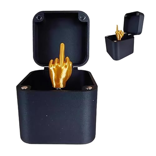 CGVG Mittelfinger in Einer Box Middle Finger Surprise Gift Box Mittelfinger Box Mittelfinger Geschenk Überraschunggeschenk Prank Geschenk Prank Box für Erwachsene Büroschreibtisch Deko (1 Pcs) von CGVG