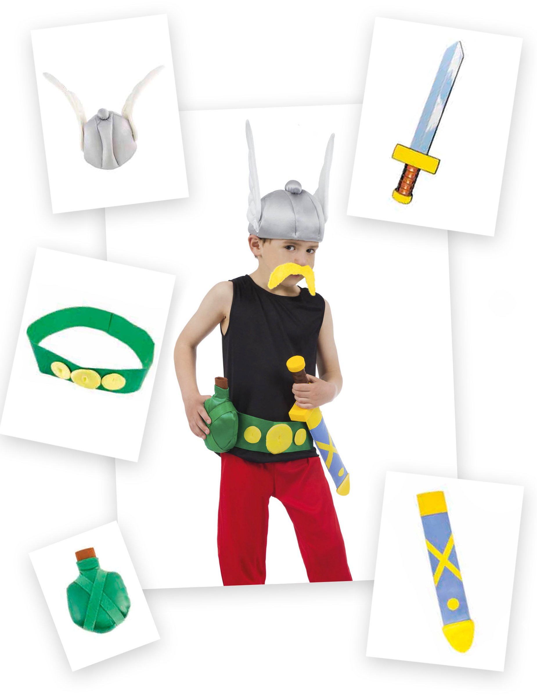 Asterix-Accessoire-Set Asterix und Obelix 5-teilig bunt von CHAKS