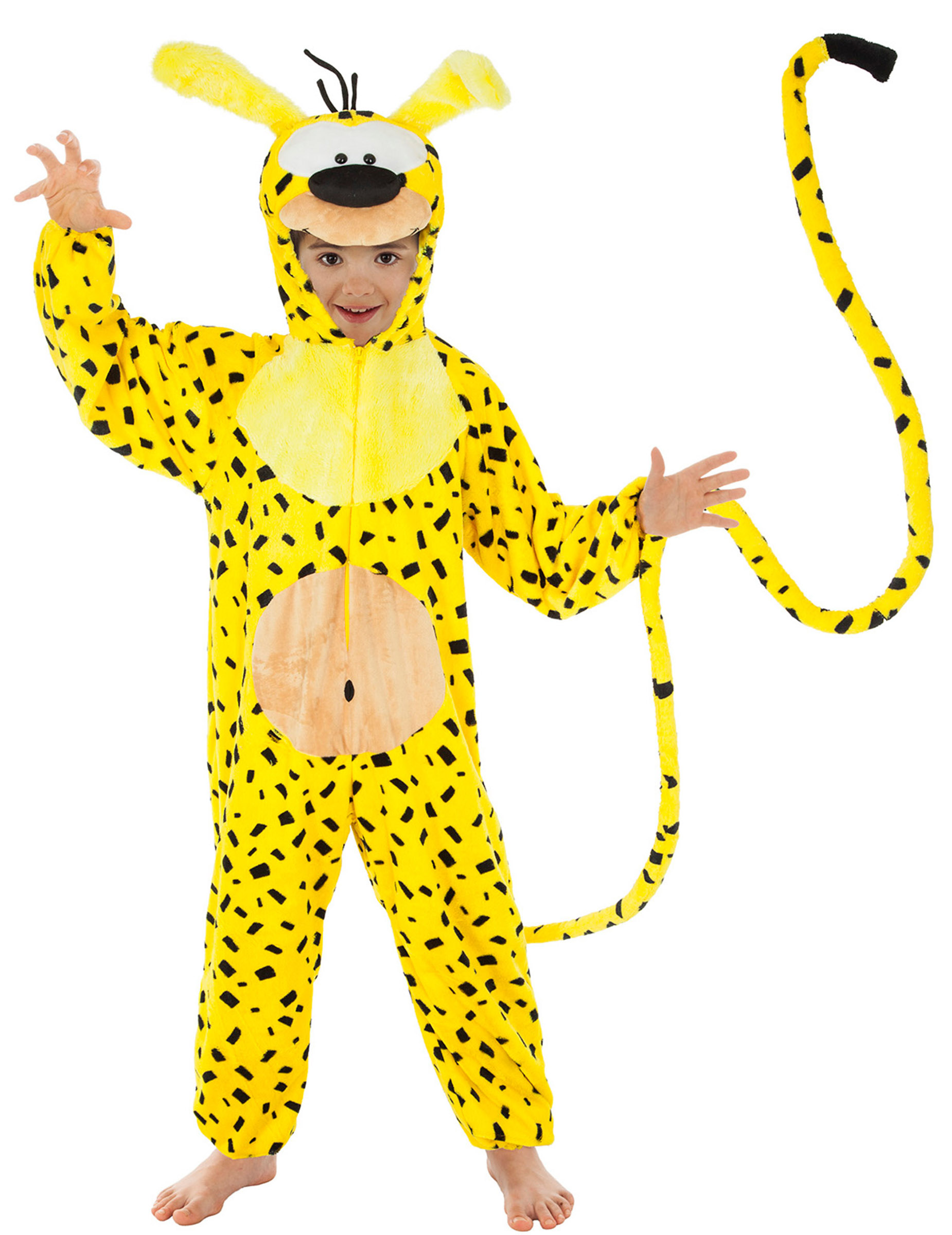 Marsupilami-Kostüm für Kinder Faschingskostüm gelb-schwarz von CHAKS