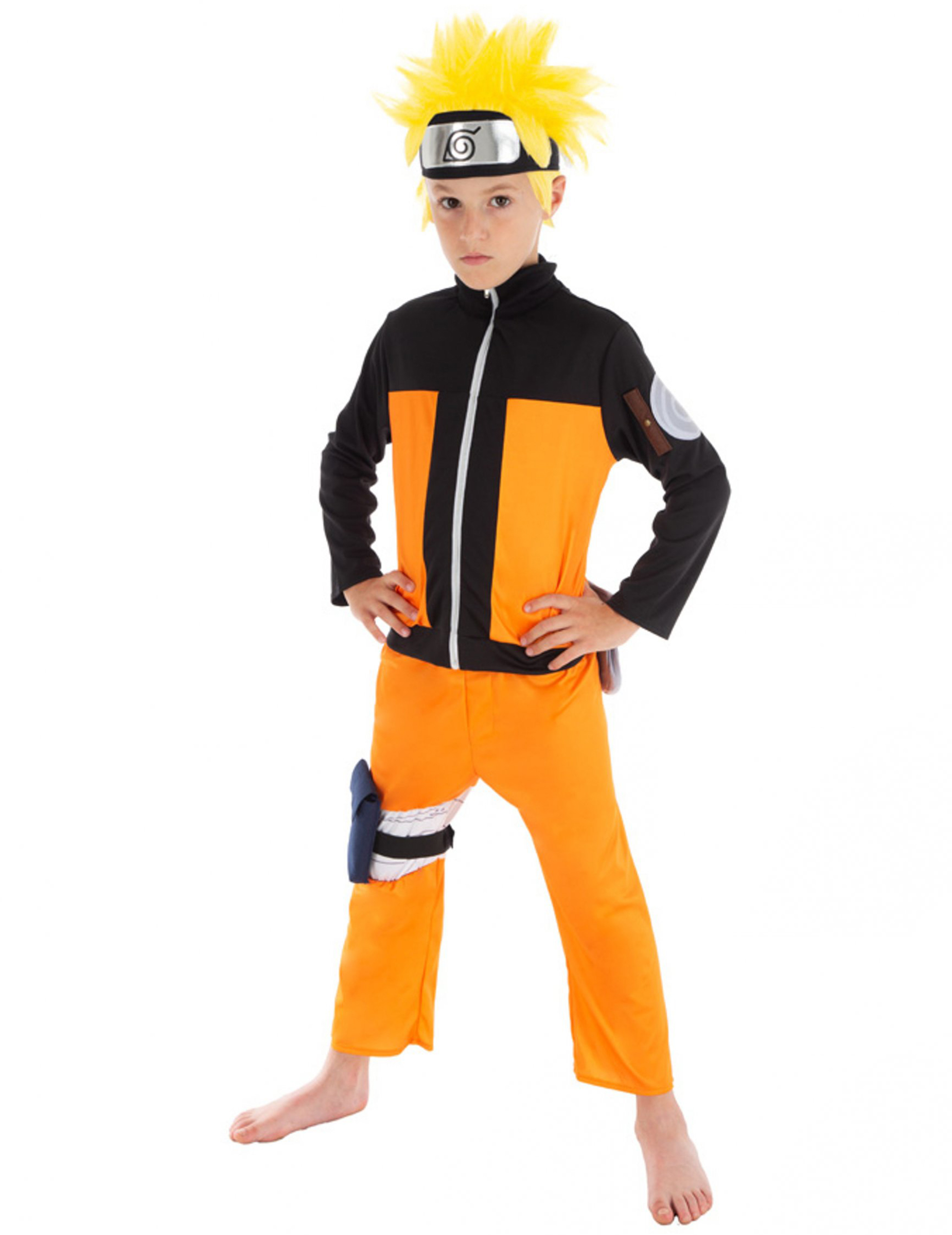 Naruto-Kinderkostüm Faschingskostüm orange-schwarz von CHAKS