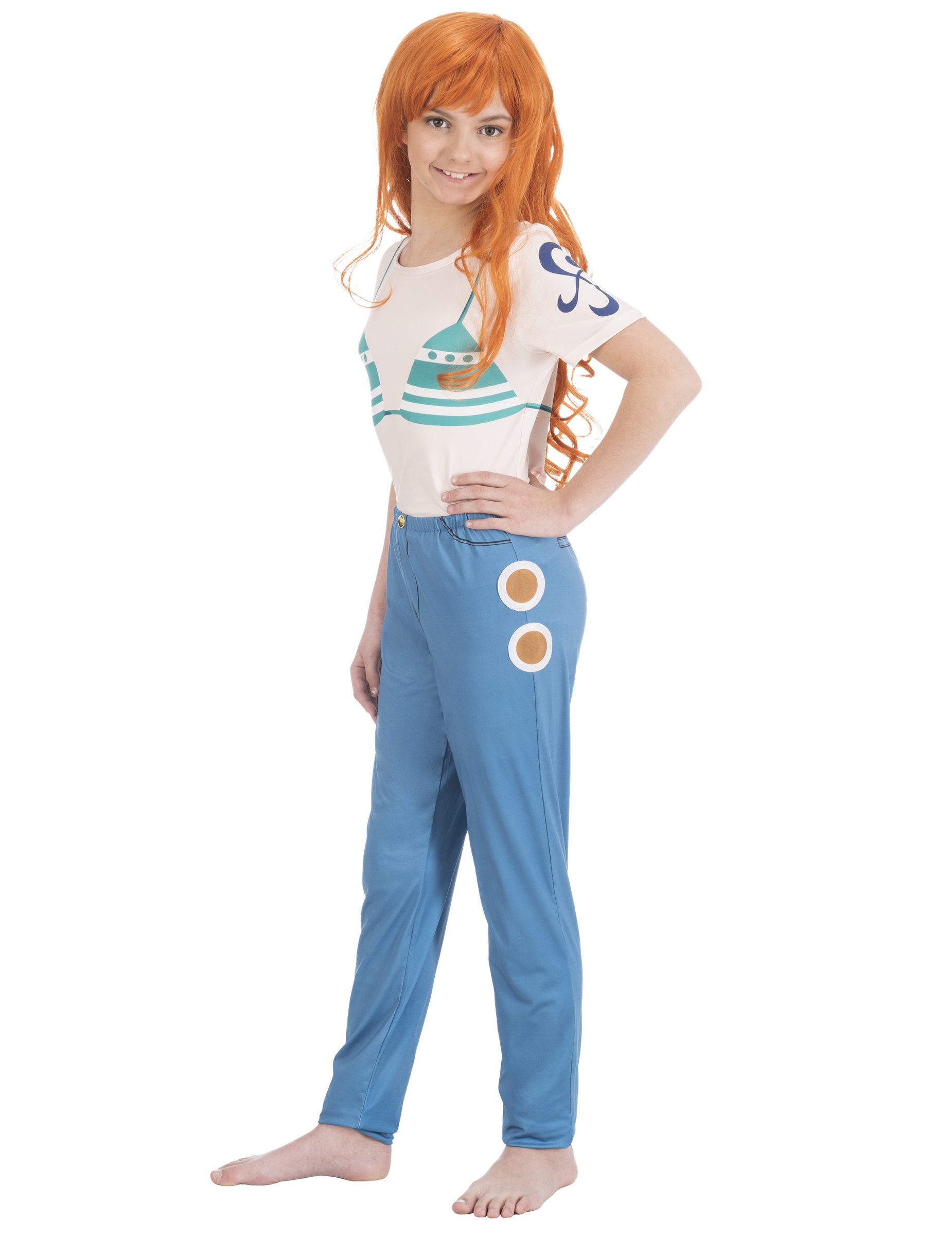 One Piece Kinderkostüm Nami türkis-orange One Piece Kinderkostüm Nami türkis-orange von CHAKS