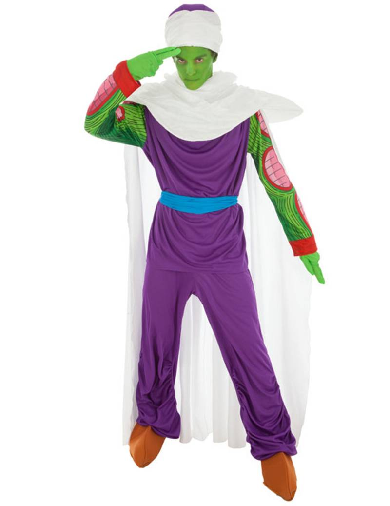 Piccolo-Kostüm Dragon Ball-Lizenzkostüm für Herren lila-grün von CHAKS